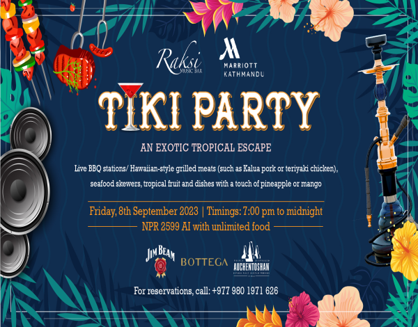 Experience an Exotic Tropical Escape at Kathmandu Marriott Hotel's Raksi Music Bar: